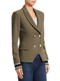 Scripted Double Breasted Blazer at Saks Fifth Avenue